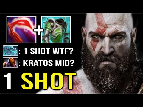 "KRATOS" MID IS BACK! Crazy 1 Shot Kill Non-Stop Gank Imba Armor Melt Build 7.30 Meta Dota 2