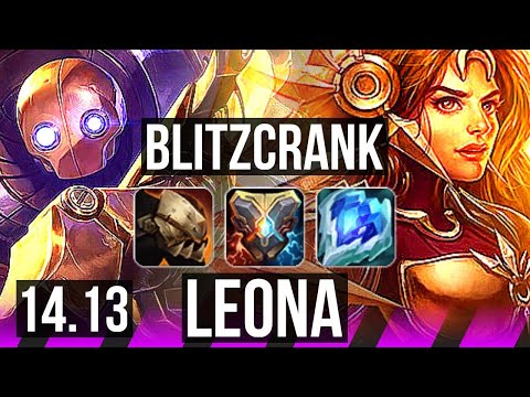 BLITZCRANK & Vayne vs LEONA & Samira (SUP) | 6k comeback, 18k DMG, 500+ games | EUW Master | 14.13