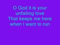 You're my God-Anthony Evans