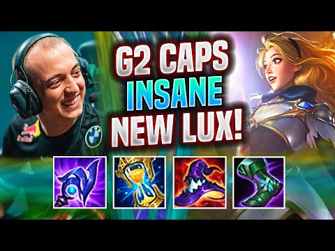 CAPS IS A BEAST WITH LUX NEW BUFFS! - G2 Caps Plays Lux MID vs Galio! | G2 Caps Lux Mid Guide