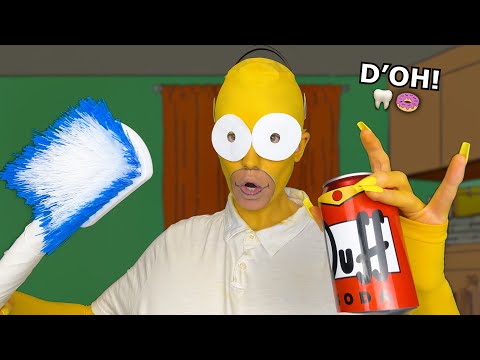 ASMR Homer Simpson cleans your teeth 💛🪥 (chaotic dentist tingles)