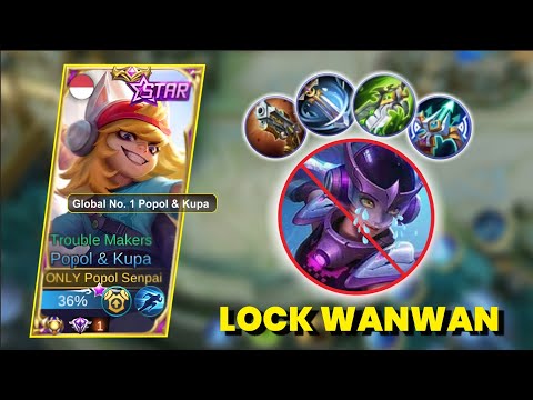 GOODBYE WANWAN YOUR ATTACK SPEED CANNOT BEAT THIS CHEAT BUILD FOR POPOL KUPA 😱🔥BEST BUILD POPOL KUPA
