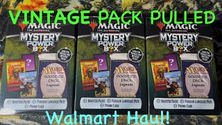 VINTAGE PACK PULLED! MTG Mystery Power Boxes from WALMART! Was I lucky…or not?