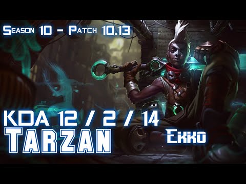 Tarzan EKKO vs VOLIBEAR Jungle - Patch 10.13 KR Ranked
