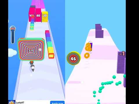 Layer Man 3D VS Level Up Circles video game