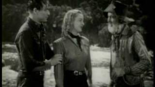 Roy Rogers rescues Dale Evans from a runaway car! "ROLL ON TEXAS MOON" 1946