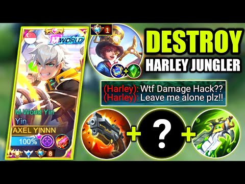 YIN VS TOP GLOBAL HARLEY | YIN NEW BEST BUILD AND EMBLEM FOR NEW SEASON | MOBILE LEGENDS