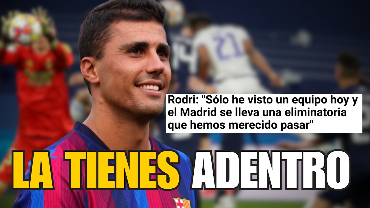 ¡RODRI, QUÉ CLAVADA LA TIENES! La Champions SÍ la gana el mejor y el Madrid te dejó bien reventado
