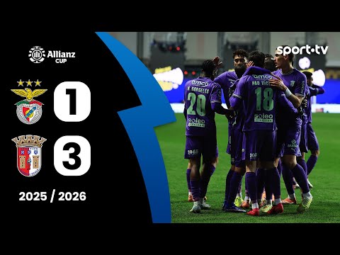 Resumo: Benfica 1-3 Braga - Taça da Liga | sport tv