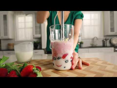 Make easy, healthy smoothies with a bamix hand-held processor