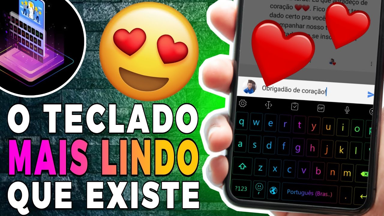 😍ACHEII!! O Melhor e Mais LINDO TECLADO para Celular Android do Momento