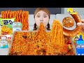 MUKBANG Giant jelly Convenience Store SPICY Tteokbokki Chicken EATING by HIU 하이유