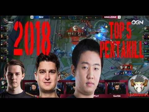 2018 Top 5 PentaKill (Khan, Febiven, Kobbe, Lava, Guoguo) LCK, LCS and LPL