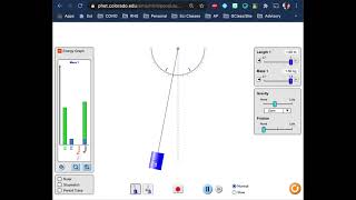 Pendulum Lab PhET Energy
