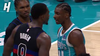 Pistons & Hornets GOT INTO IT IN A HUGE BRAWL 😳