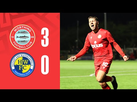 REDS RUN RAMPANT AGAINST HAWKS | Worthing 3-0 Havant & Waterlooville | Highlights