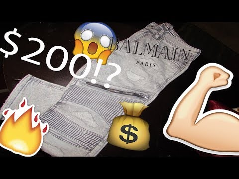 I GOT  BALMAIN JEANS FOR UNDER $200!?  New Rock revival Motto jeans unboxing 2017