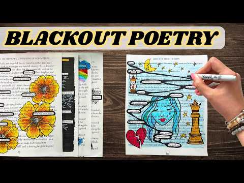 *10* Blackout Poetry Ideas ✍️  How-To Tutorial with Examples