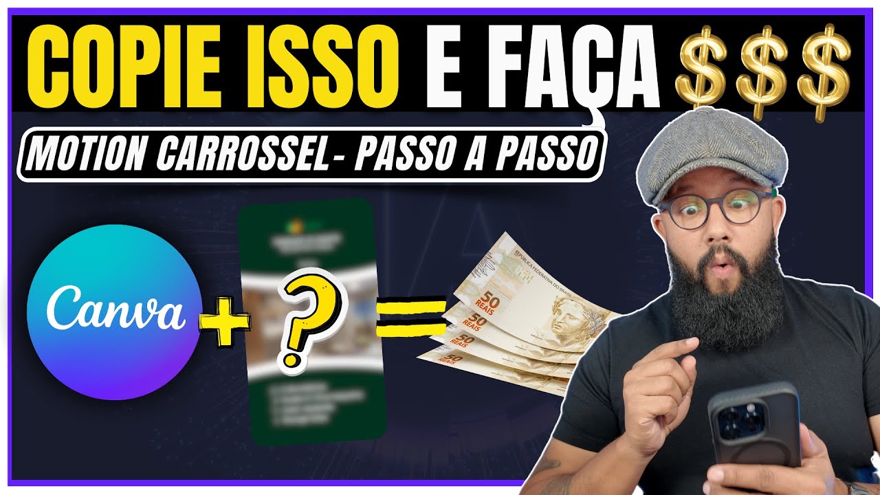 🔥 COPIE E FAÇA DINHEIRO com o Canva - MOTION Carrossel [PASSO A PASSO]