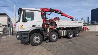 Camion-benne Mercedes-Benz ACROCS 3243 BB+BIBENNE+ BAE HYDR+FASSI 16T/m+2EXT à vendre - Image 4 | Autoline GA Camion-benne Mercedes-Benz ACROCS 3243 BB+BIBENNE+ BAE HYDR+FASSI 16T/m+2EXT | Image 4 - Autoline
