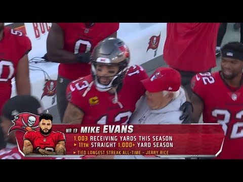 MIKE EVANS REACHES 11 STRAIGHT 1,000-YARD SEASONS! NFL HISTORY TIED 🎉🎉