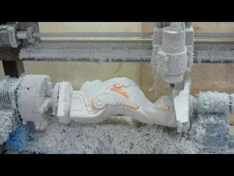 4х осевой круглофрезерный(токарно-фрезерный) ЧПУ станок