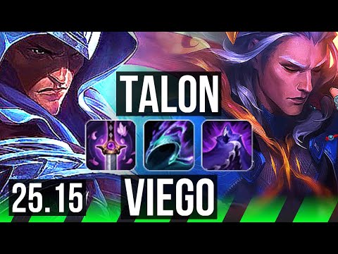 TALON vs VIEGO (JGL) | 19/3/7, Godlike | KR Master | 25.15