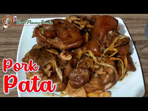 MAS PINASARAP PORK PATA WITH DRIED BANANA BLOSSOM AND MUSHROOM||Ep66
