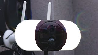 ieGeek 2K Floodlight Battery Security Camera ZS-GX5S with Solar Panel (Wire-Free)