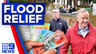 PM announces flood relief payments from tomorrow as he visits affected regions | 9 News Australia