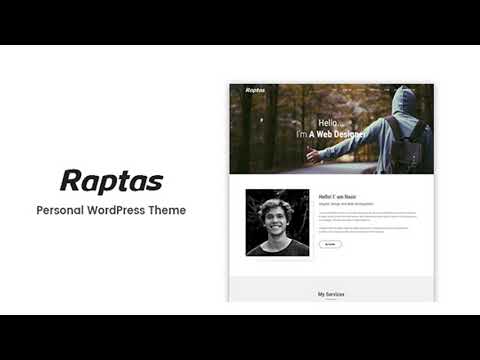 Raptas - Personal Portfolio WordPress Theme | Themeforest Website Templates and Themes