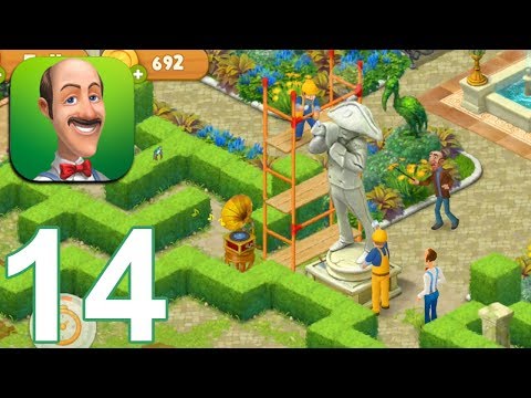 GARDENSCAPES NEW ACRES STORY Walkthrough Gameplay Part 14 - Day 14 (iOS Android)
