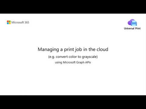 Managing print job using Microsoft Graph API