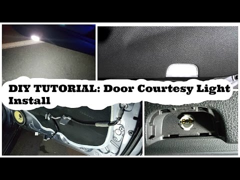 DIY Tutorial: Honda Accord Door Courtesy Light Install Part 1 of 2 - DiycarModz