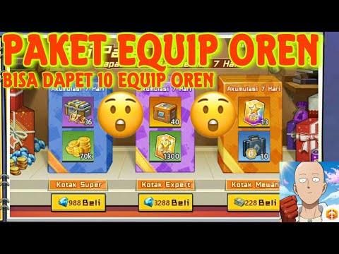 PAKET EQUIP ORANGE OPM , DAPAT 10 EQUIP KALO HOKI , WAJIB BELI - One Punch Man The Strongest