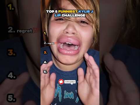 🥇Top 5 Funniest Kaylie J lip Challenge👄🤣