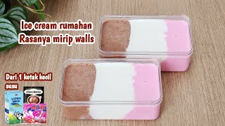 Download lagu CUMA DARI 1 KOTAK KECIL SUSU‼️ JADI 2 BOX ES KRIM LEMBUT DAN ENAK  mp3
