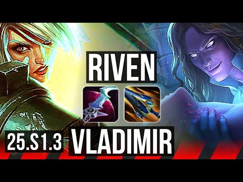 RIVEN vs VLADIMIR (TOP) | 5/0/2 | EUW Grandmaster | 25.S1.3