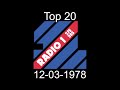 Radio 1 Top 20 With Tom Browne 12th March 1978