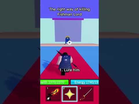 How to kill the Fishman Lord an easier way (Blox Fruit)