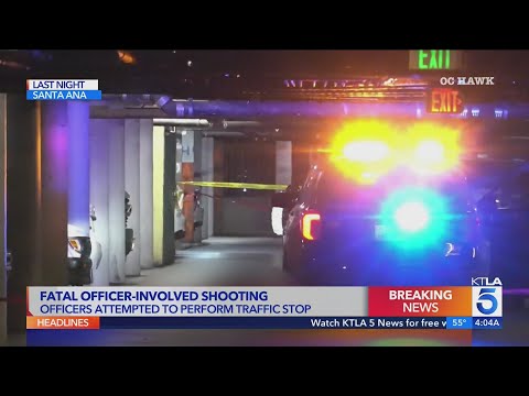 Man fatally shot during Santa Ana traffic stop