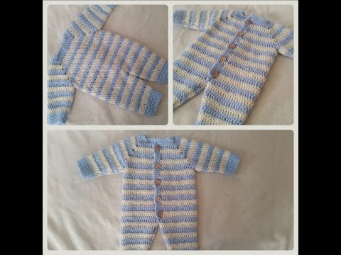 Strampelanzug häkeln - Strampler - Overall Teil 1 by BerlinCrochet