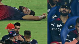 Mohammed Siraj fainting on ground after RCB disqualified from IPL 2023 during GT vs RCB 2023