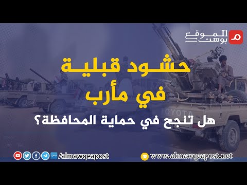 شاهد.. حشود قبلية في مأرب .. هل تنجح في حماية المحافظة؟