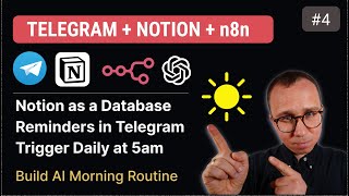 n8n + Telegram + Notion: Build a Daily AI Workflow with OpenAI (Morning Automation - Tutorial #4)