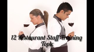 12 Restaurant Staff Training Topic to Train Your S