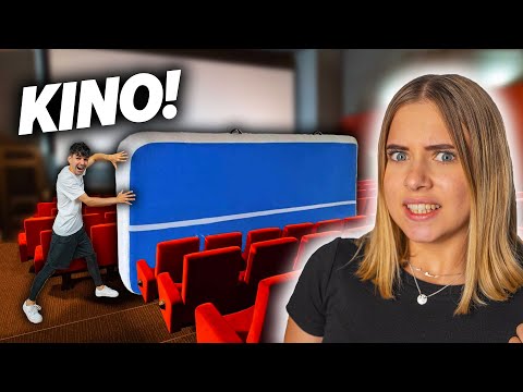 Sneaking into the cinema with AIRTRACK *FORBIDDEN!* 😱