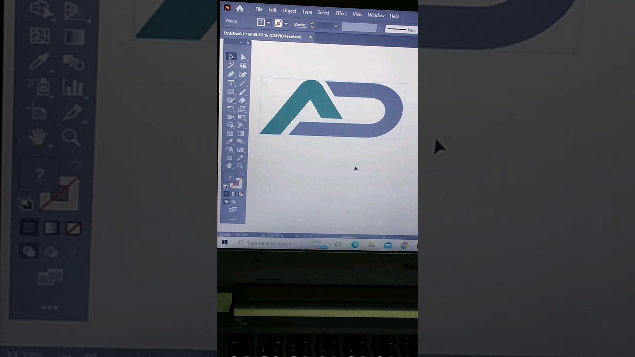 How To Create AD Letter Logo Vector Image || #shorts #shortviral #letterlogo #vector #shortsfeed