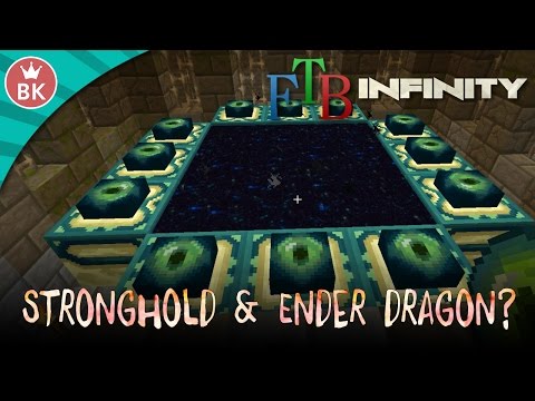 Minecraft FTB Infinity Evolved - "Stronghold & Ender dragon FIGHT!" (E12)"