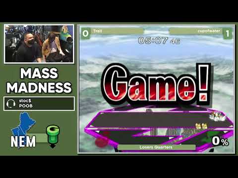 Mass Madness 38 SSBM - Trail (Ice Climbers) vs. cupofwater (Fox) - Melee LQF